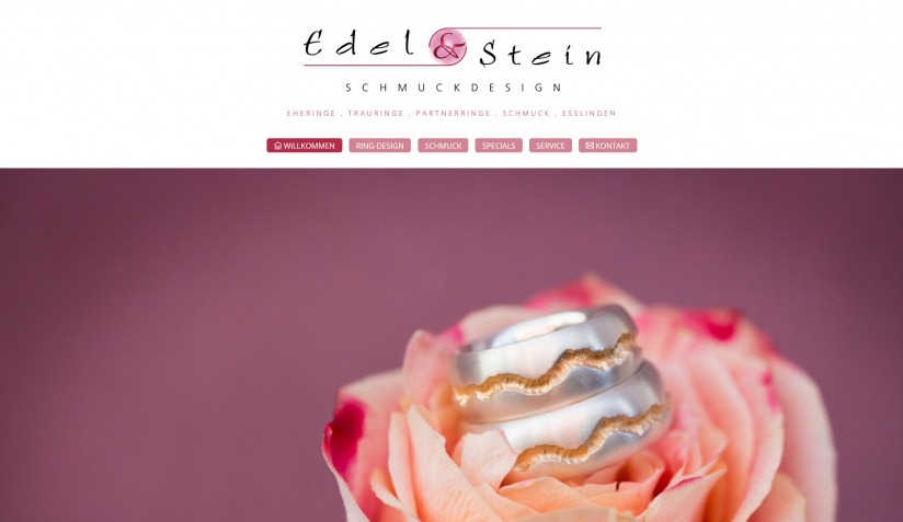 Edel und Stein Schmuckdesign Esslingen Homepage Screenshot 7 2018