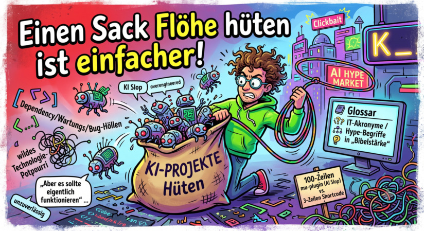 Einen Sack Flöhe hüten ist einfacher - KI Fazit, Stand Juli 2026